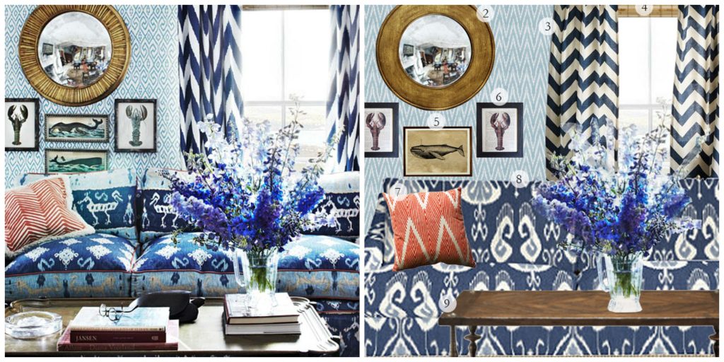 Get The Look:  Pattern-Happy Vacation House in Maine