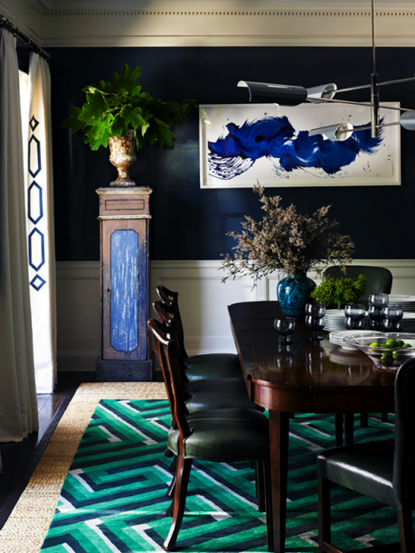 Get The Look: Jeffrey Alan Marks Blue & Green Dining Room | Havenly ...