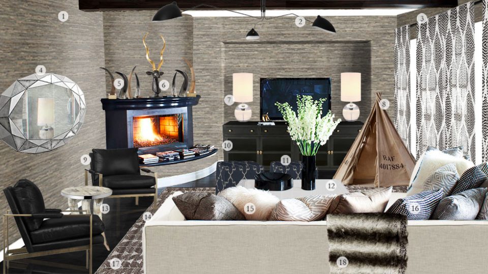 Get The Look Kourtney Kardashian's Calabasas Den Havenly Blog