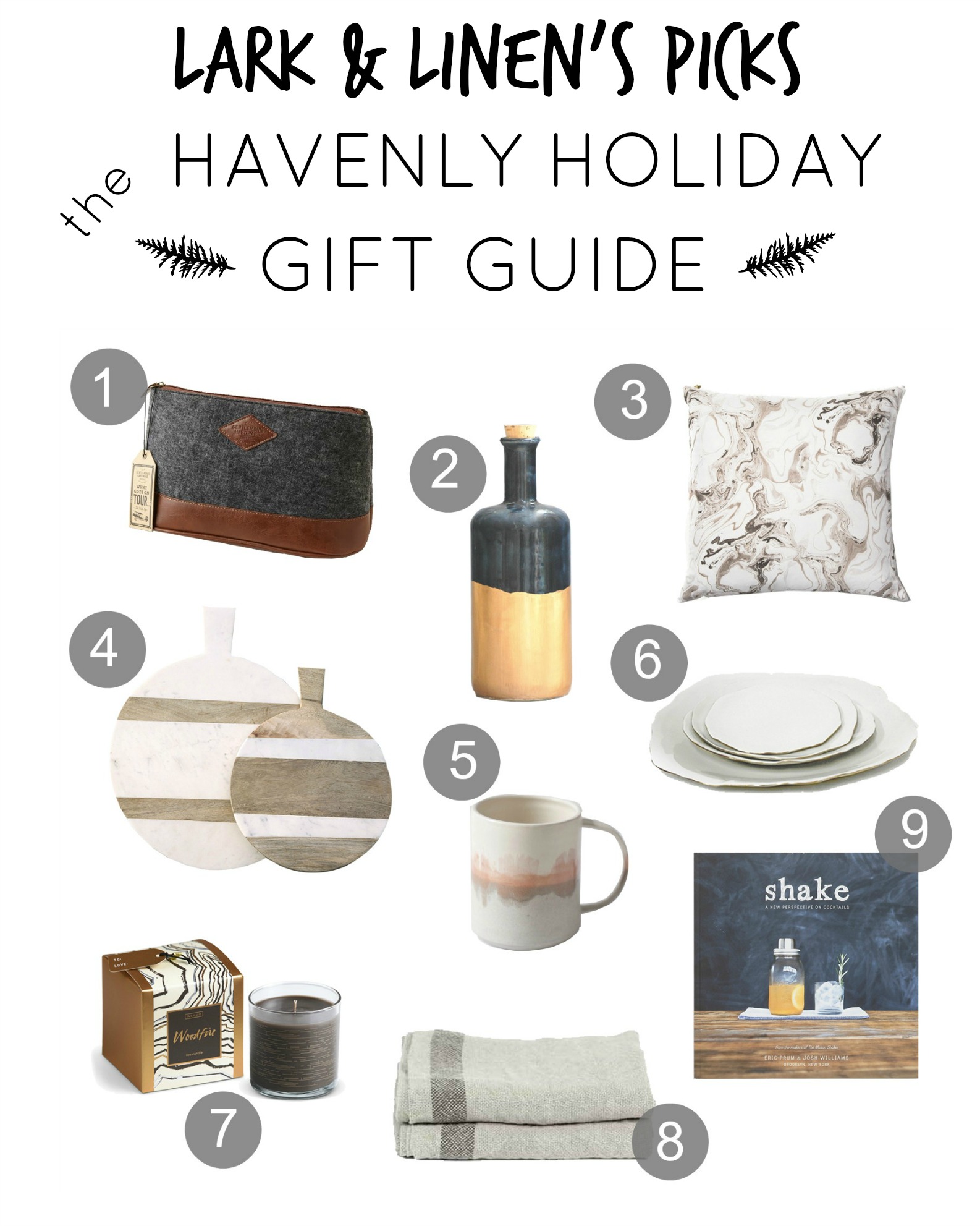 Havenly Holiday Gift Guide with Lark & Linen