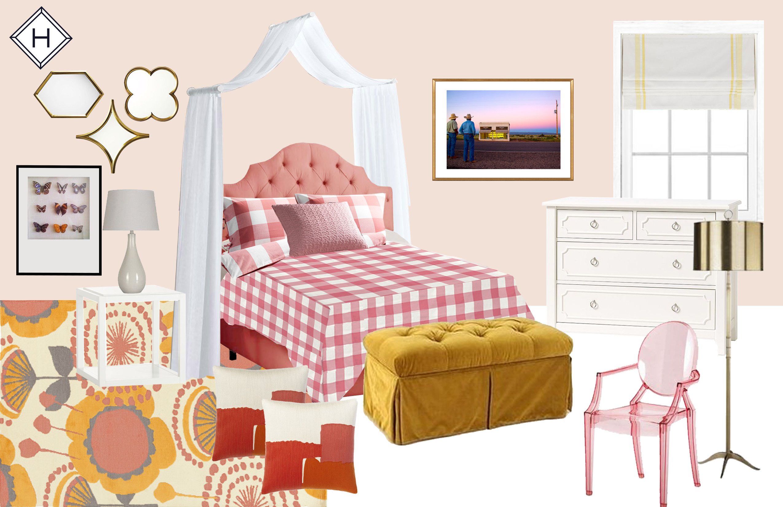 A Whimsical Girls Bedroom Design by Havenly