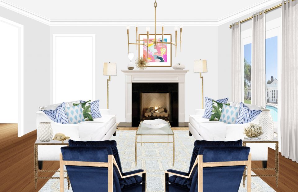 Featured: Luxurious Living in Blue and Green | Havenly Blog | Havenly ...