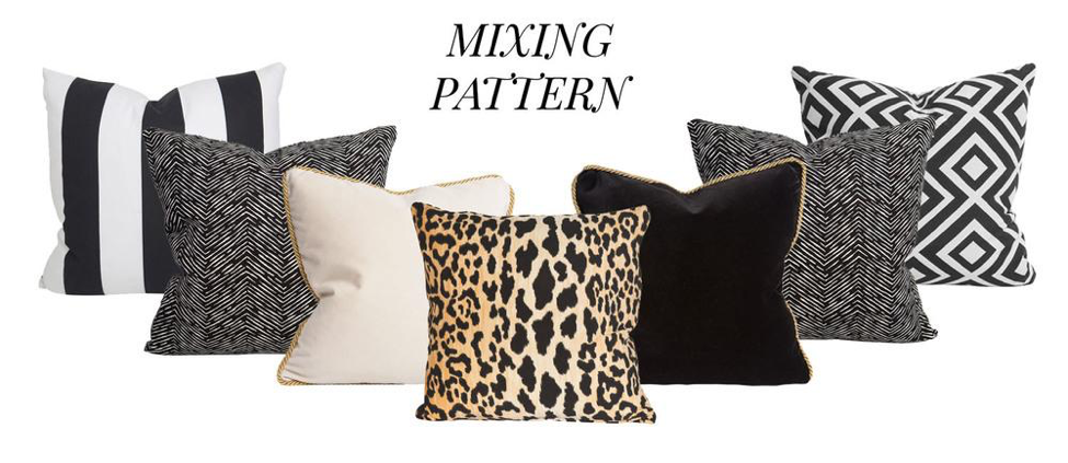 Add pop to your pillow game by mixing patterns! Shop Havenly Design Director Shelby Girard's favorite pillows from around the web.