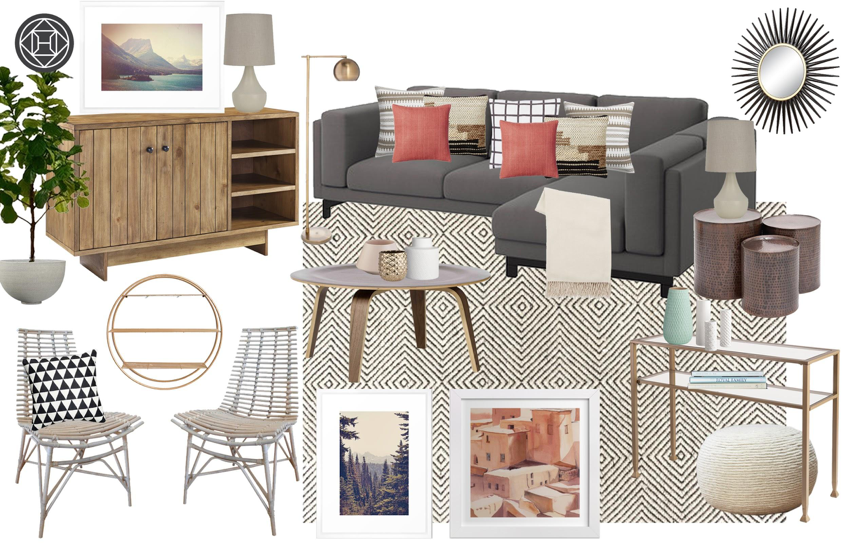 A southwest-inspired home perfect for afternoon siestas! Shop this Havenly designed look today.