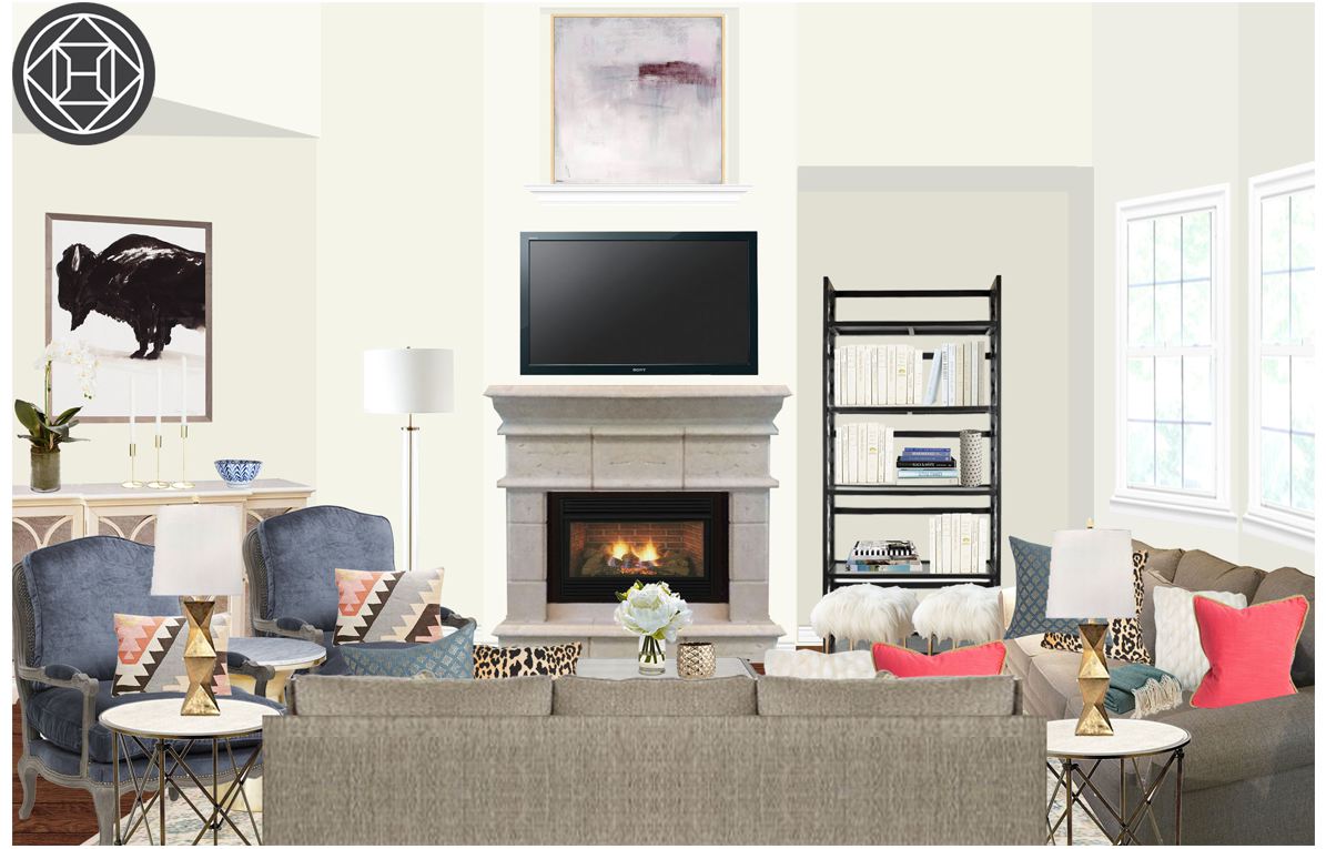Client Spotlight: Taylor's Living Room Composition | The Havenly Blog