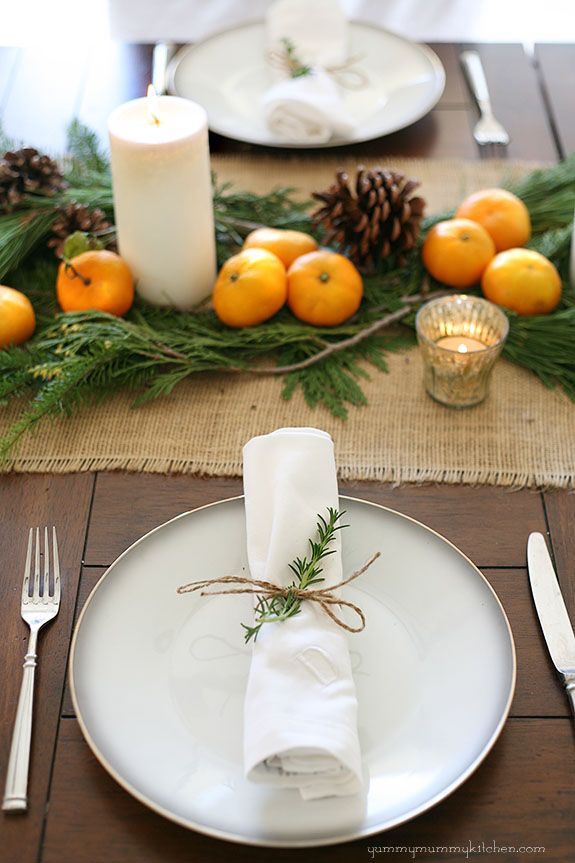 Seeking natural inspiration for your tablescape? Look outside! 