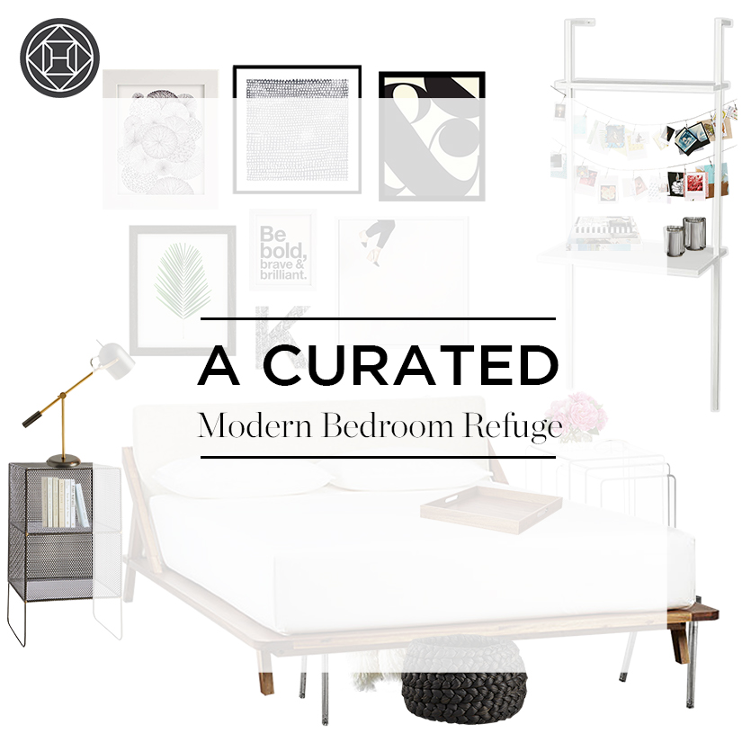 Shop The Look: A Refreshingly Modern, Curated Bedroom