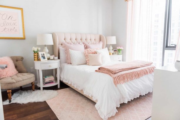 A Soft, Sweet & Blush-Worthy Bedroom Design by Havenly | Havenly ...