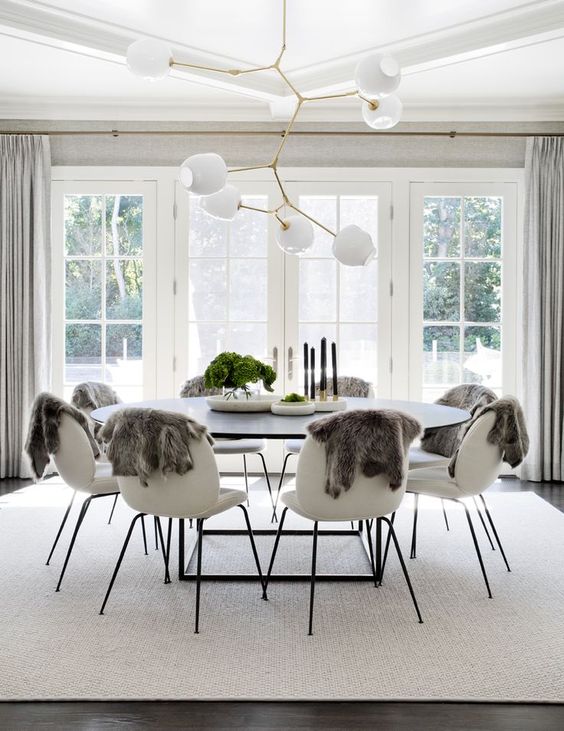 Black And White Home Inspiration Dining Room