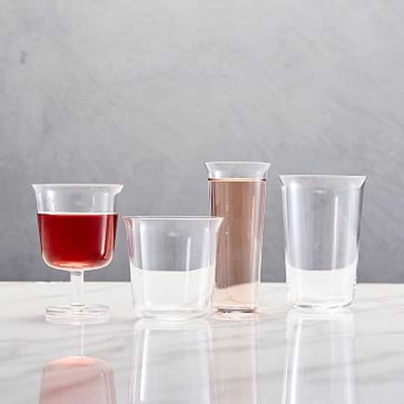 Trapeze Wine Glasses, Set of 4 from West Elm