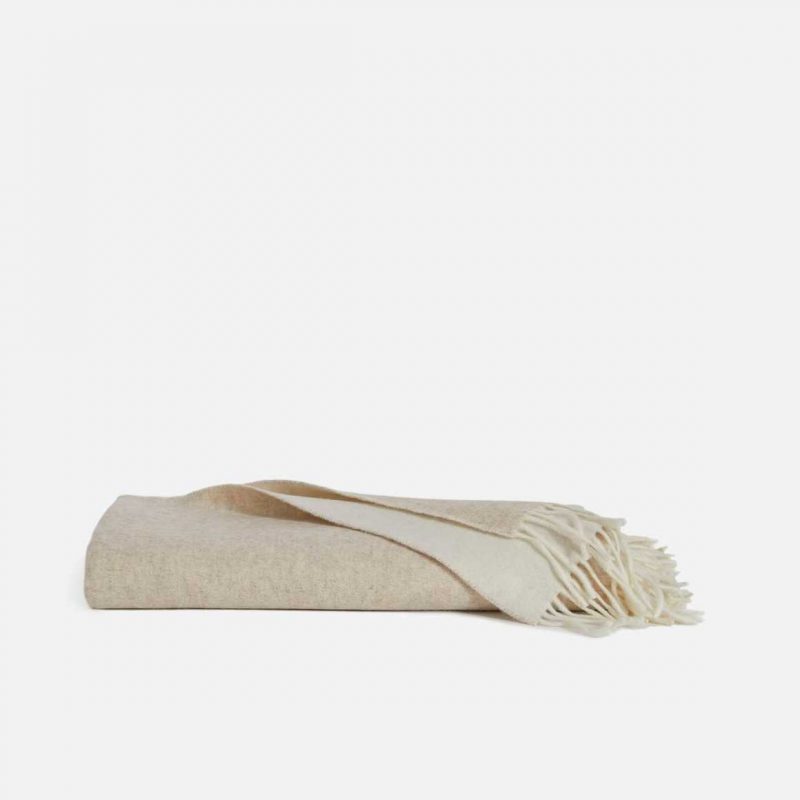 Cream Throw Blanket from Brooklinen