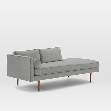 Monroe Mid-Century Chaise Lounger from West Elm