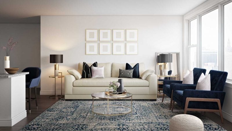 Contemporary modern living room