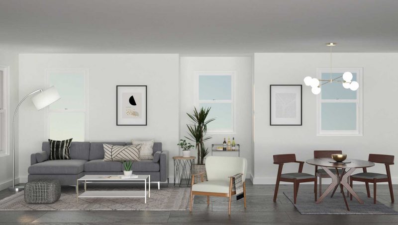 Modern living room color scheme