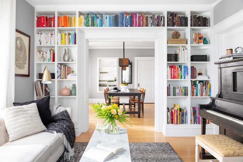 organize books by color