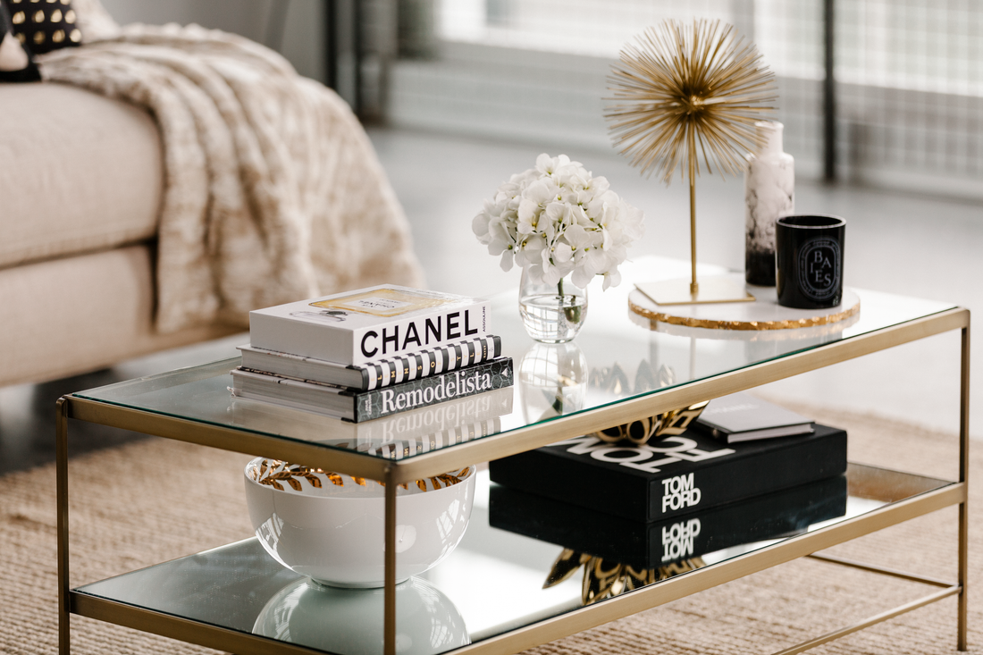 luxe style coffee table