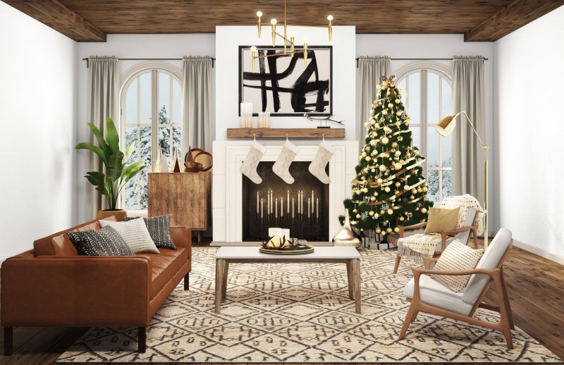 Deck the Halls with These Christmas Zoom Backgrounds | Havenly Blog |  Havenly Interior Design Blog