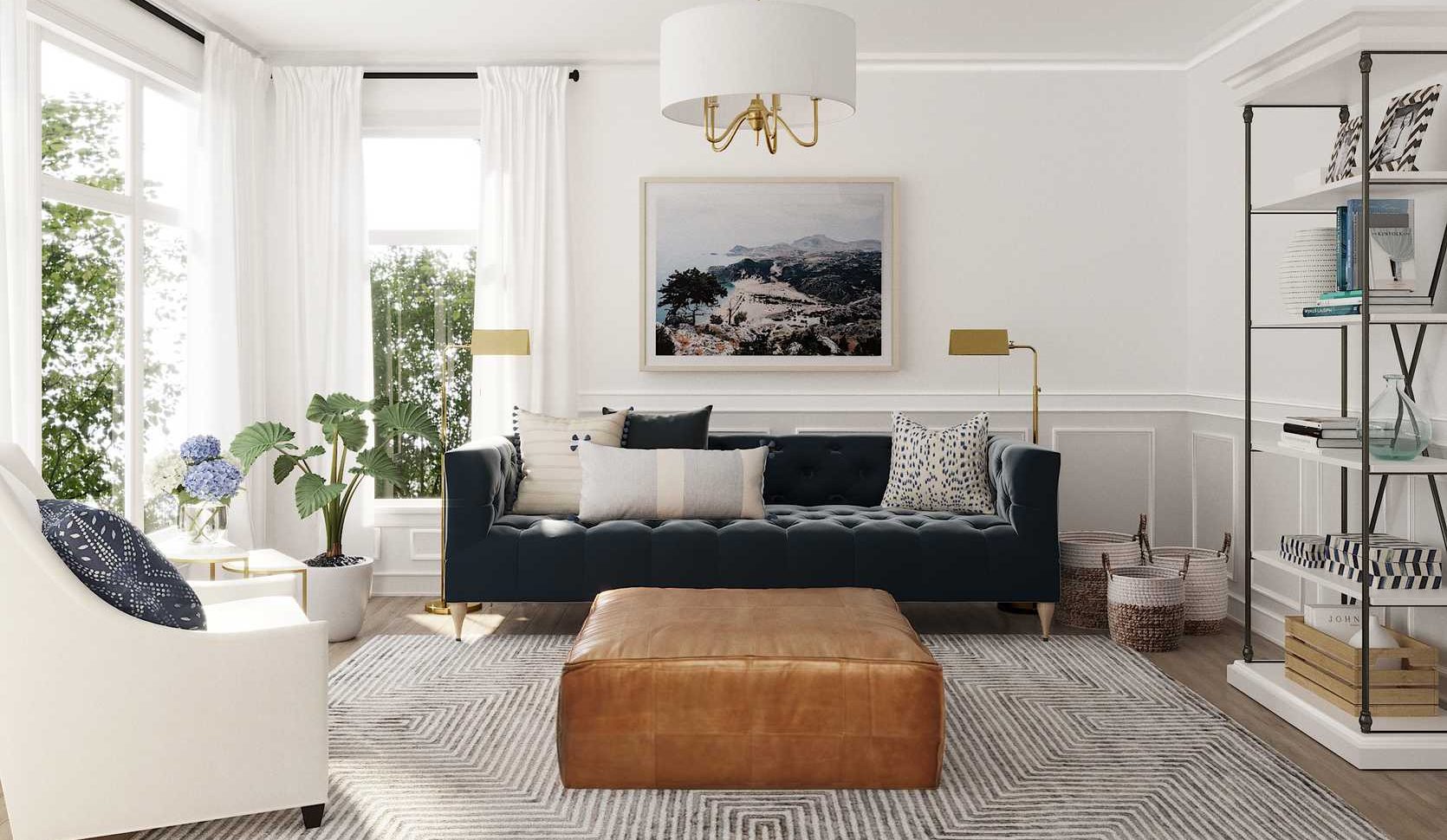 How to Use an Ottoman as a Coffee Table — and More  Havenly Blog  Havenly  Interior Design Blog