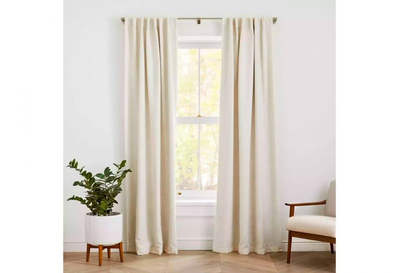 West Elm linen curtains