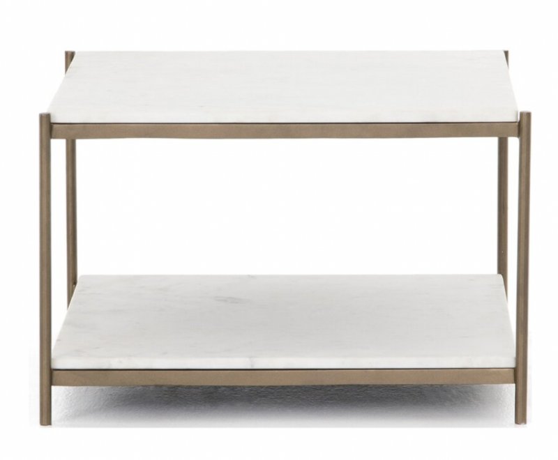 coffee table with shelf