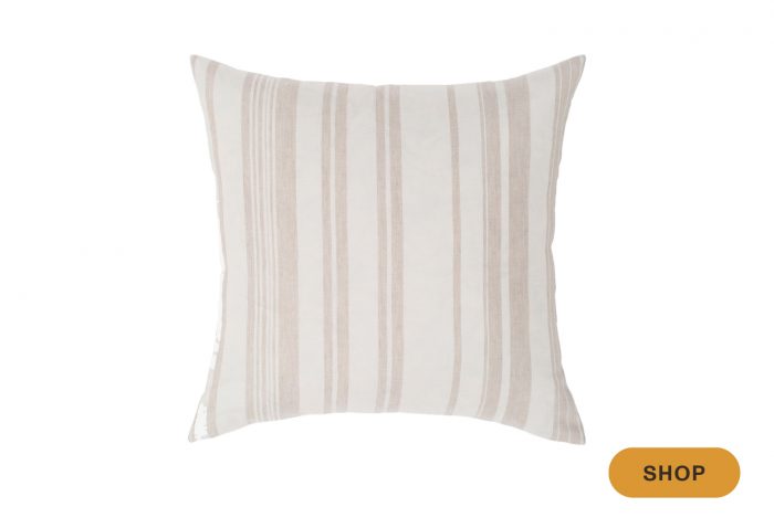 Striped throw pillow