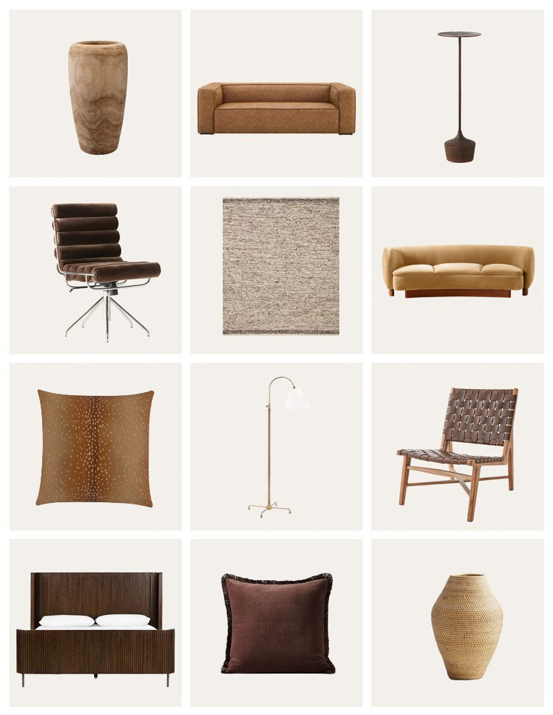 Brown color scheme | Brown furniture | Brown decor