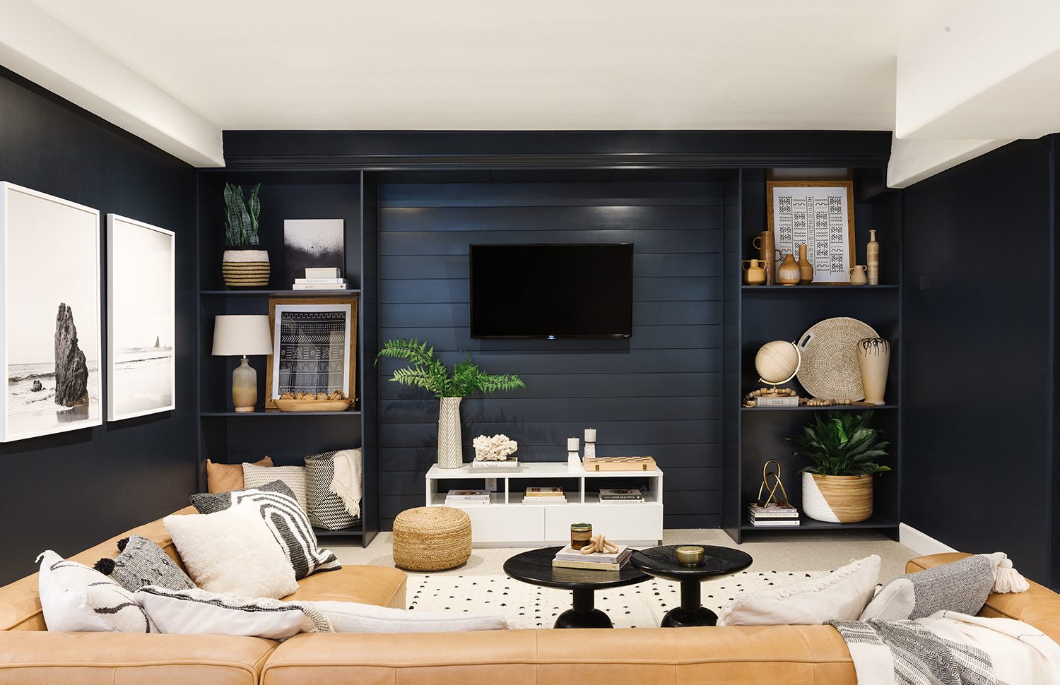 basement tv room decor ideas