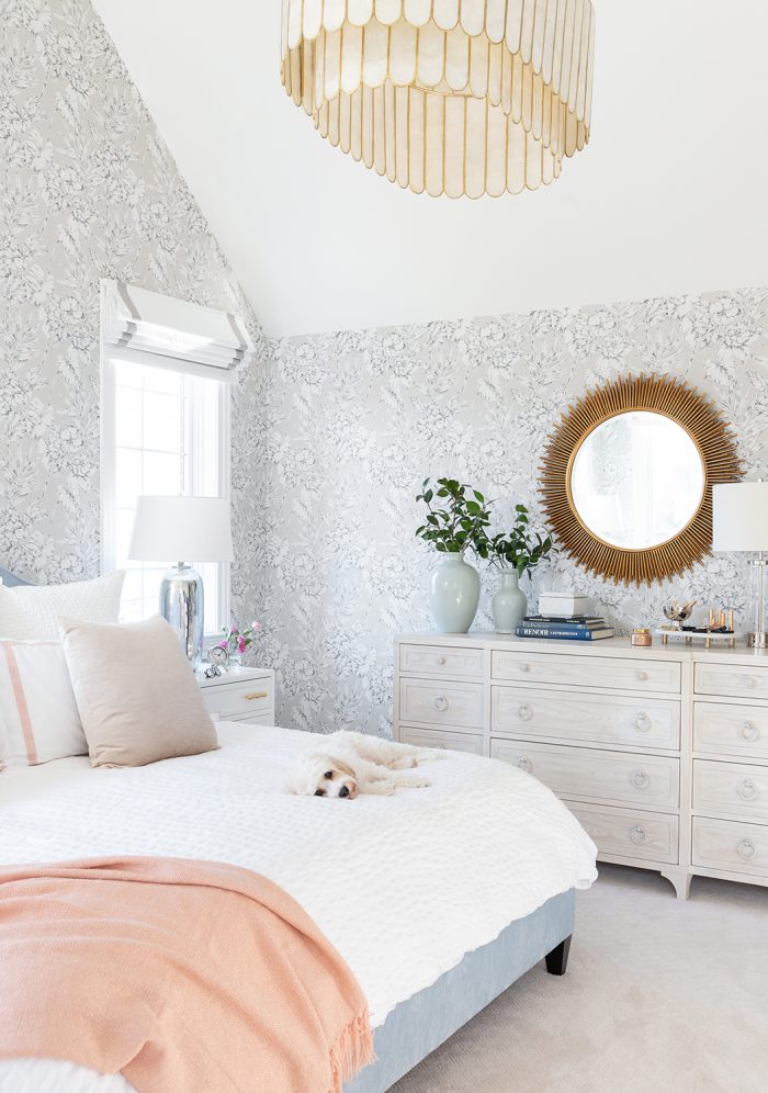 Wallpaper bedroom | how to brighten a dark room