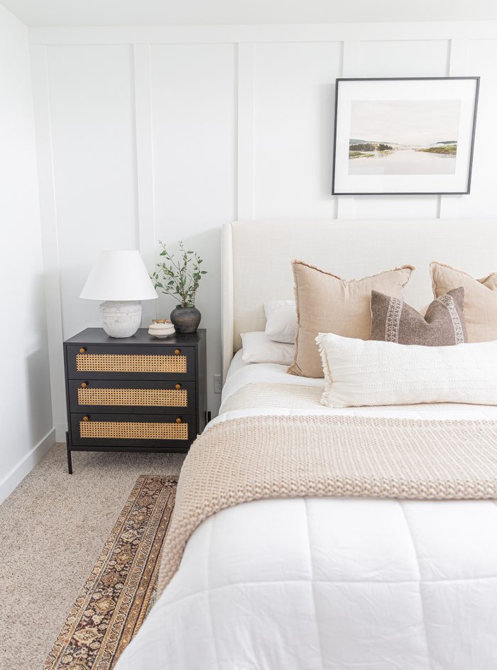 Organic modern bedroom design