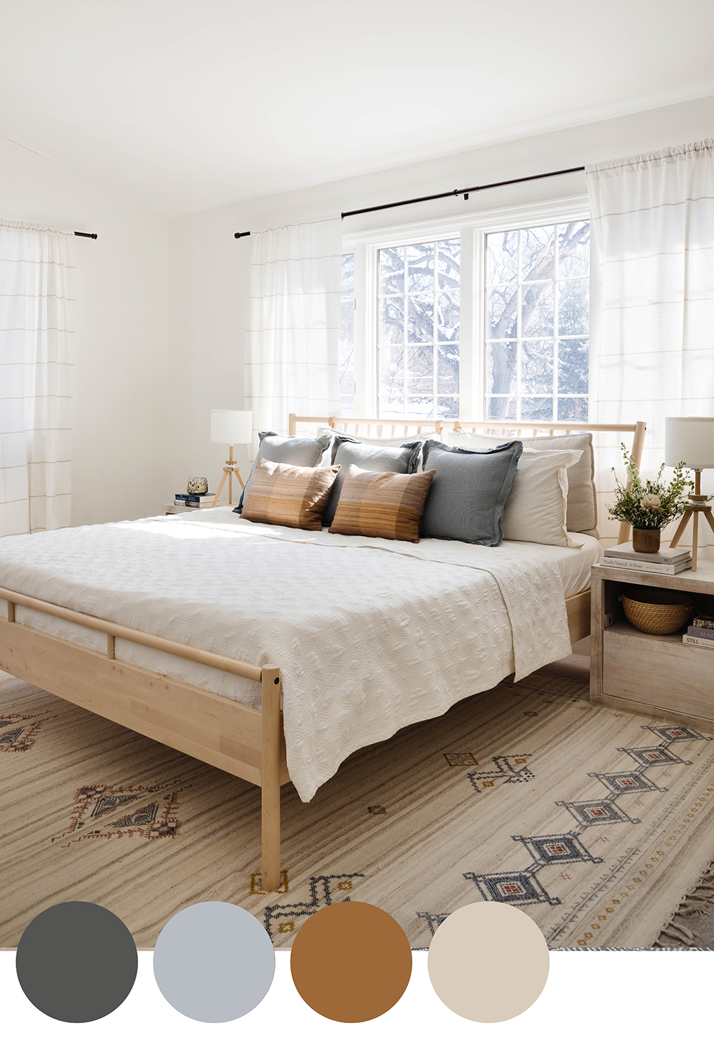 These 9 Serene Bedroom Color Palettes Feel Simultaneously Calm Chic   Serene Bedroom Palettes 3 