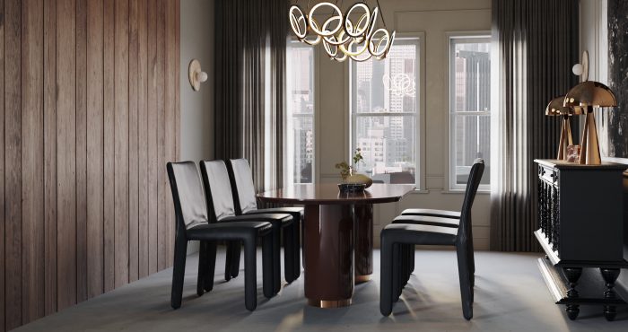 modern dining room in Surface series