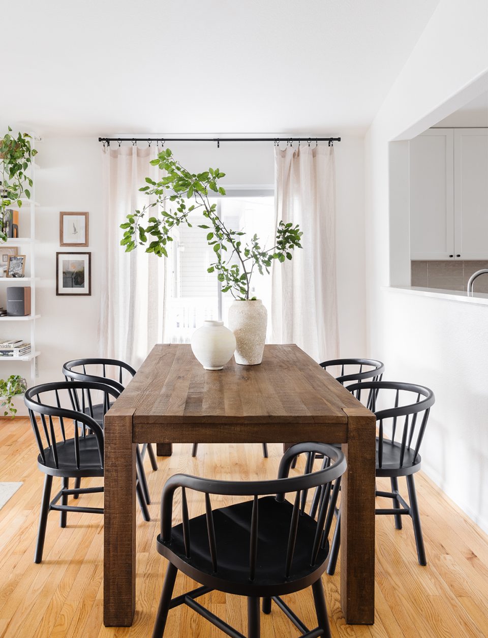 Modern-rustic dining room | Houseplant decor