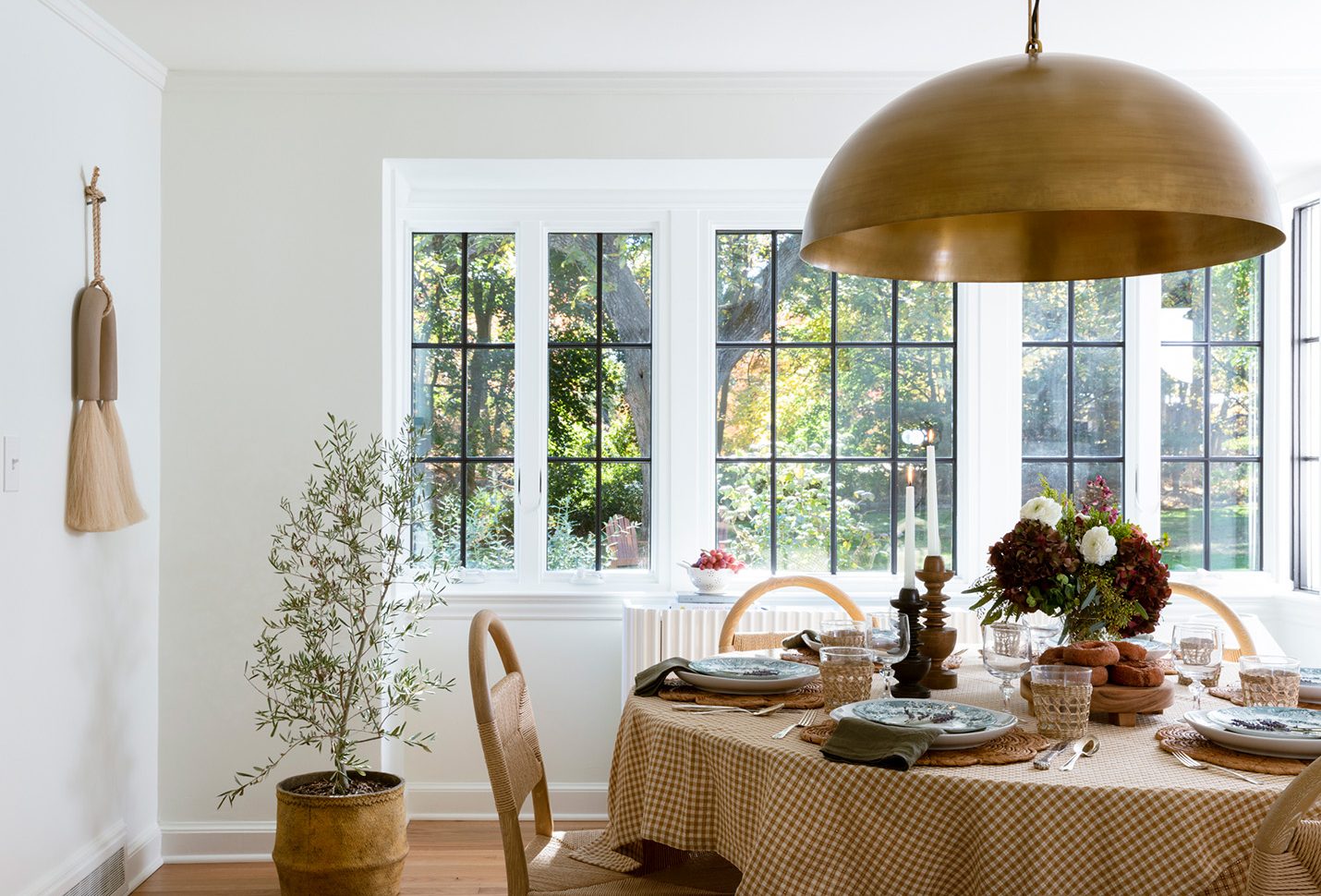 dining room table in kitchen