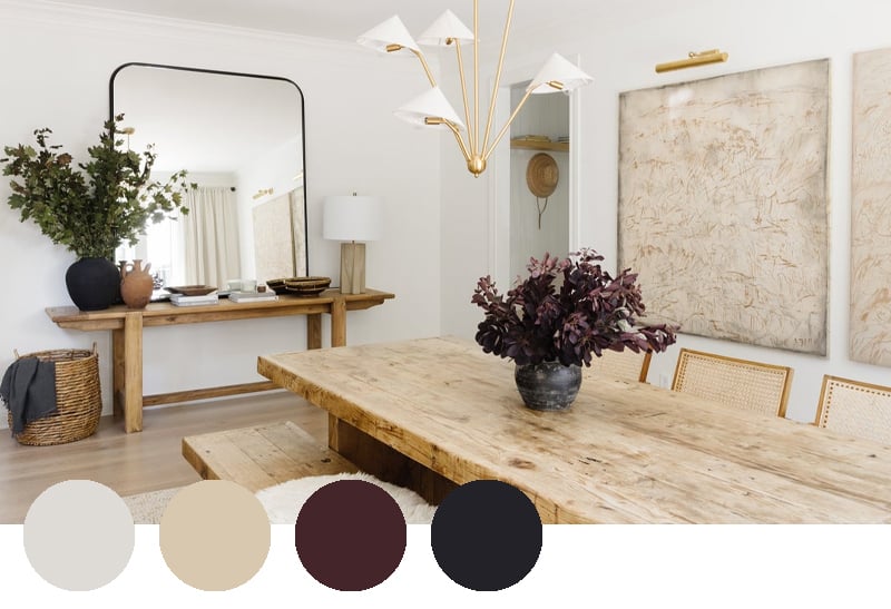 Craftsman Home Color Palette , Sherwin Williams Interior Paint Palette,  Pre-Selected Paint Color Palette, Home Paint Color Palette — Moonlit  Interiors