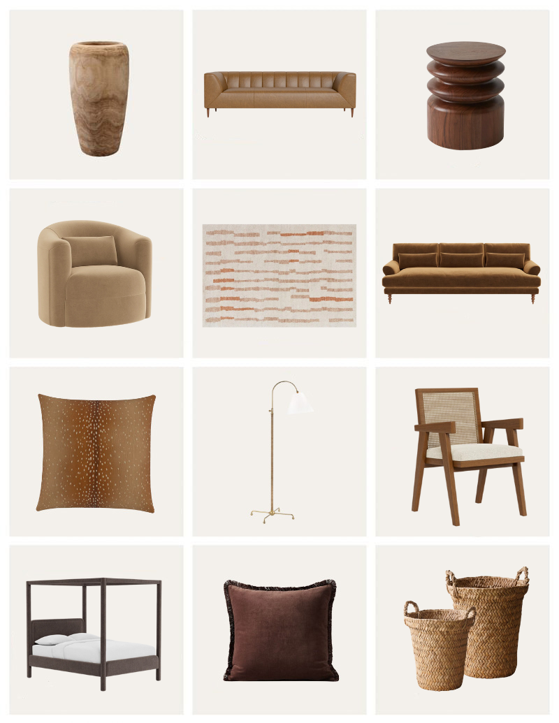 Brown color scheme | Brown color trend design