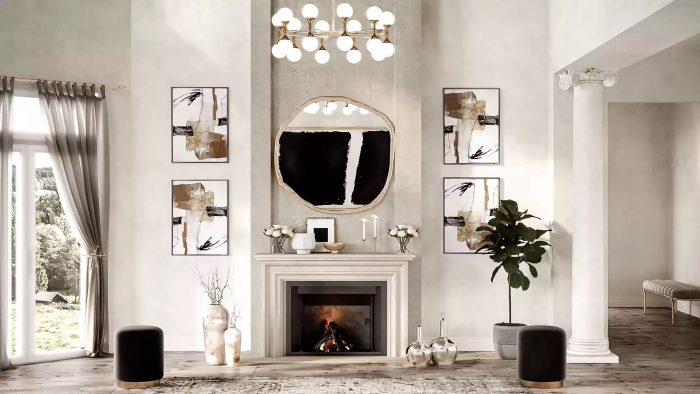 Mirror above fireplace | Mirror above fireplace ideas