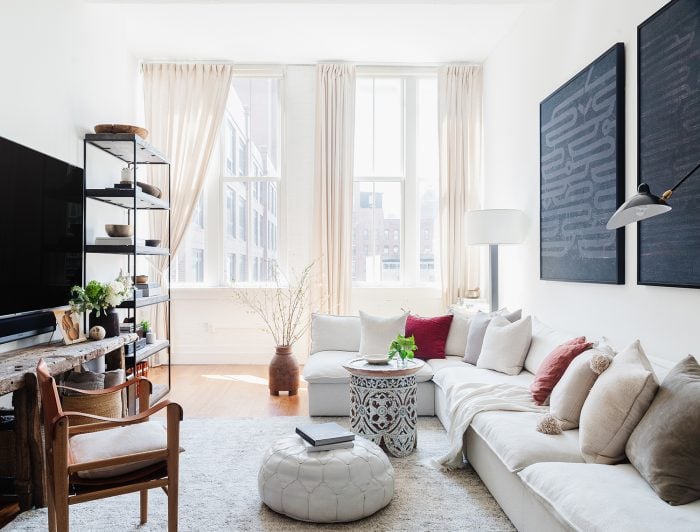12 Elevated Ways to Style a TV In a Small Living Room, Per Havenly Designers