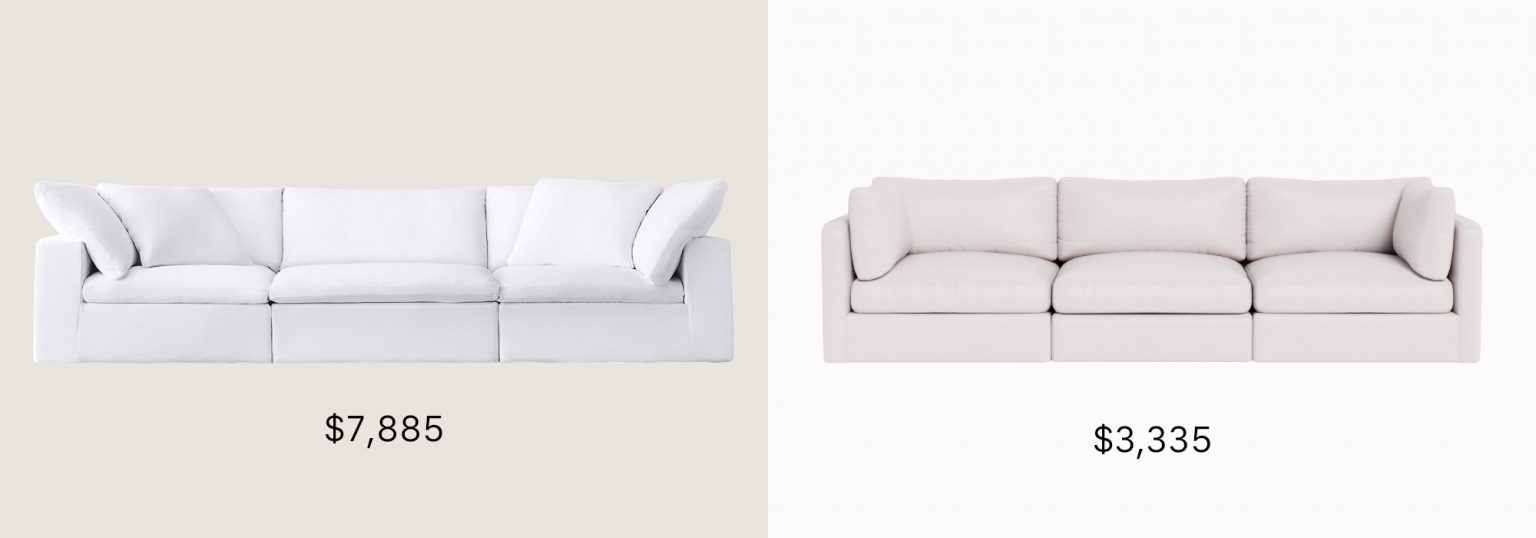 Cloud Sofa Dupe & More Designer Sofa Dupes Havenly Blog Havenly