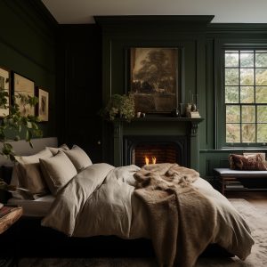 Our 2024 Color Of The Year Is A Designer Favorite Havenly Havenly   2. Moody Bedroom High Res 300x300 