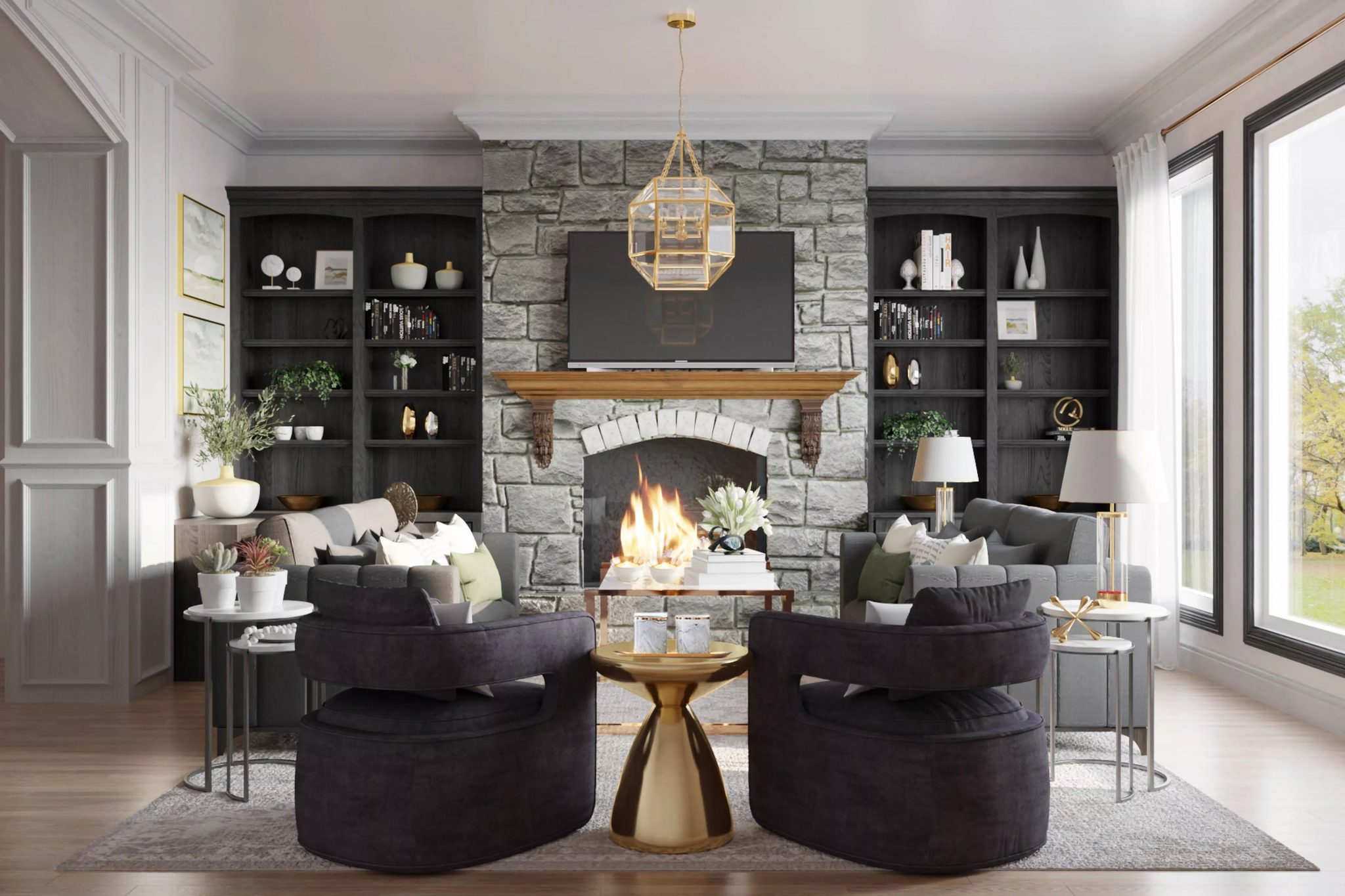 12 Black Wall Living Room Ideas to Create a Moody Space | Havenly ...