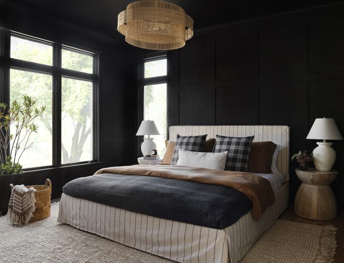 The Most-Searched Bedroom Paint Color of 2024 Is So *Dramatic*
