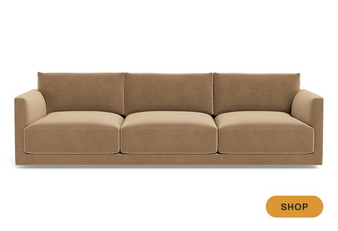 15 Camel Color Sofas Interior Designers Love | Havenly Blog | Havenly ...