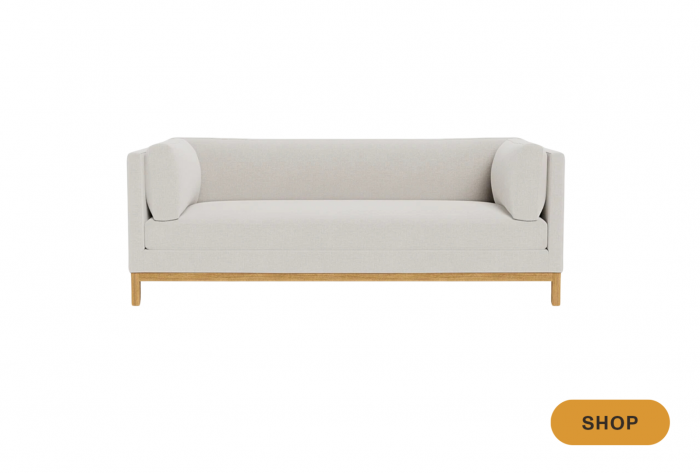 Performance fabric sofa