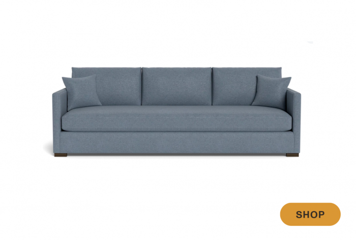 Performance fabric sofa