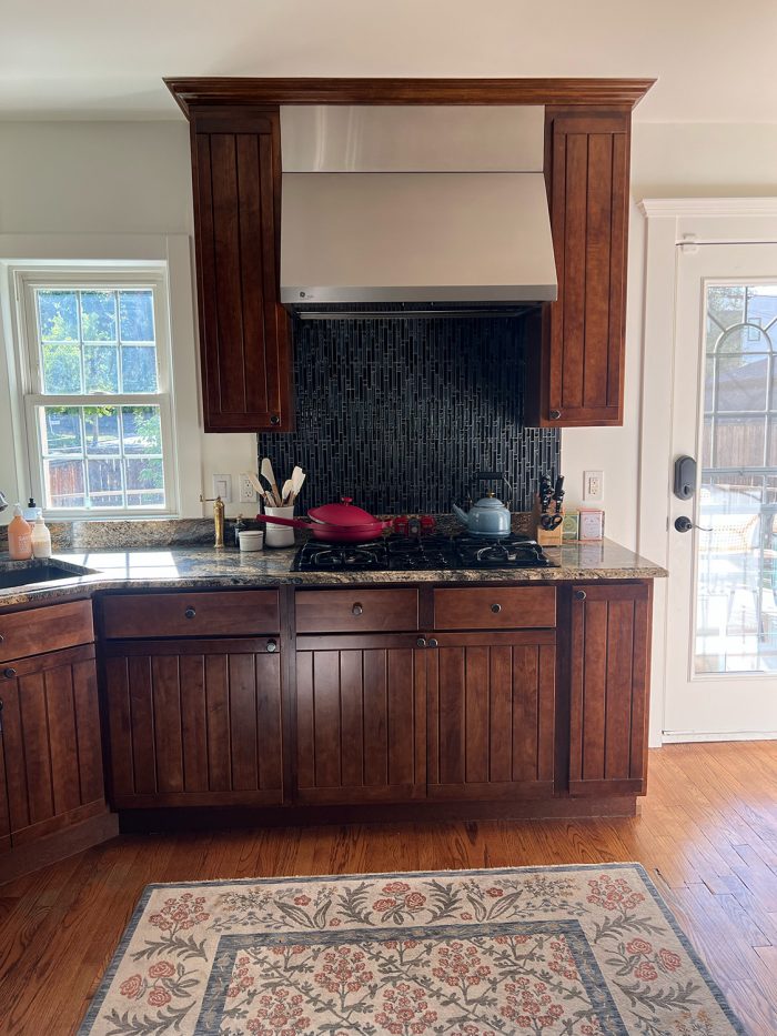 before and after painted cabinets kitchen​