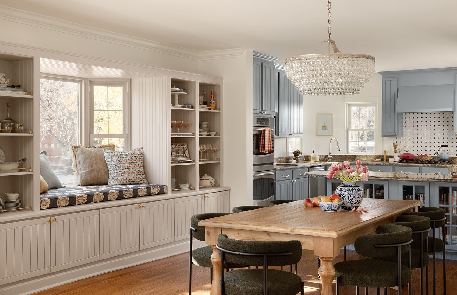 before and after painted cabinets kitchen​