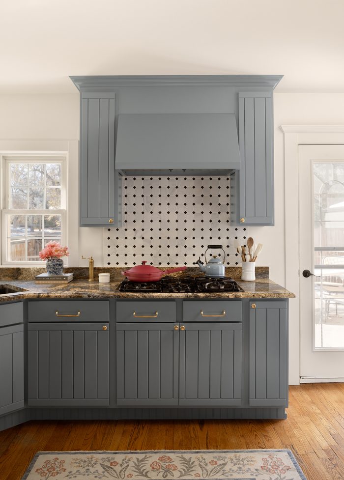 before and after painted cabinets kitchen​